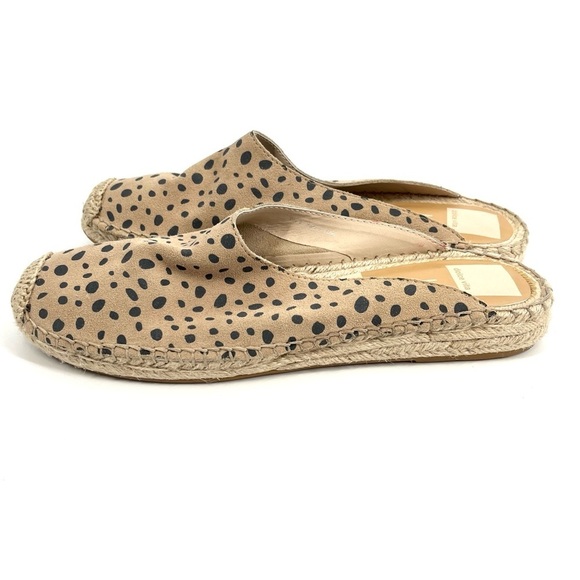 Dolce Vita Womens 8 Tan Leopard Espadrille Mules - Picture 5 of 8